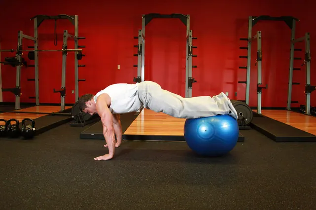 Tirón con fitball