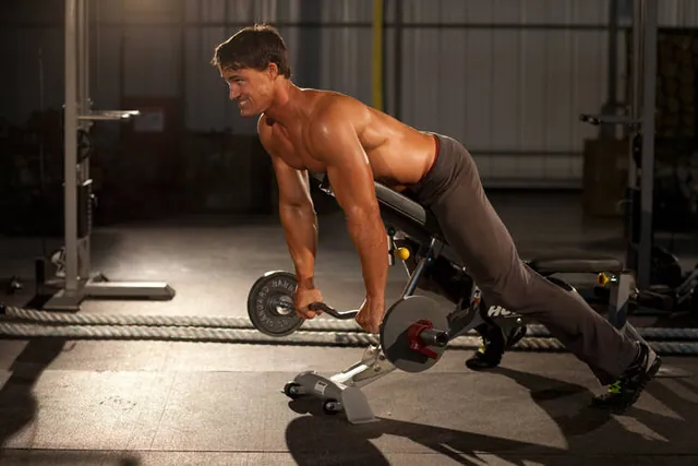 Straight Raises on Incline Bench
